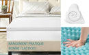 MEROUS Surmatelas Memoire Forme - 7.5cm sur Matelas 2 Personnes ,Epaisseur sur-Matelas pour Adulte Mémoire de Forme  avec Housse Amovible et Lavable